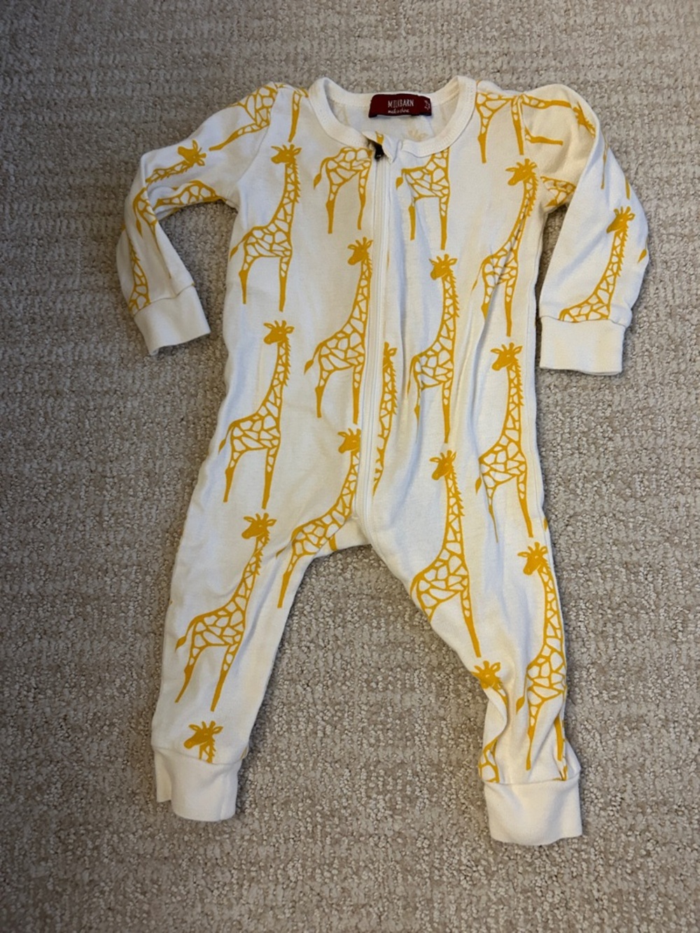 Milkbarn giraffe baby romper